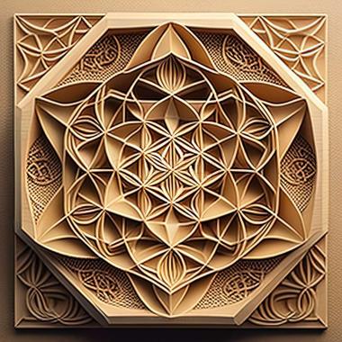 3D model sacred geometry (STL)